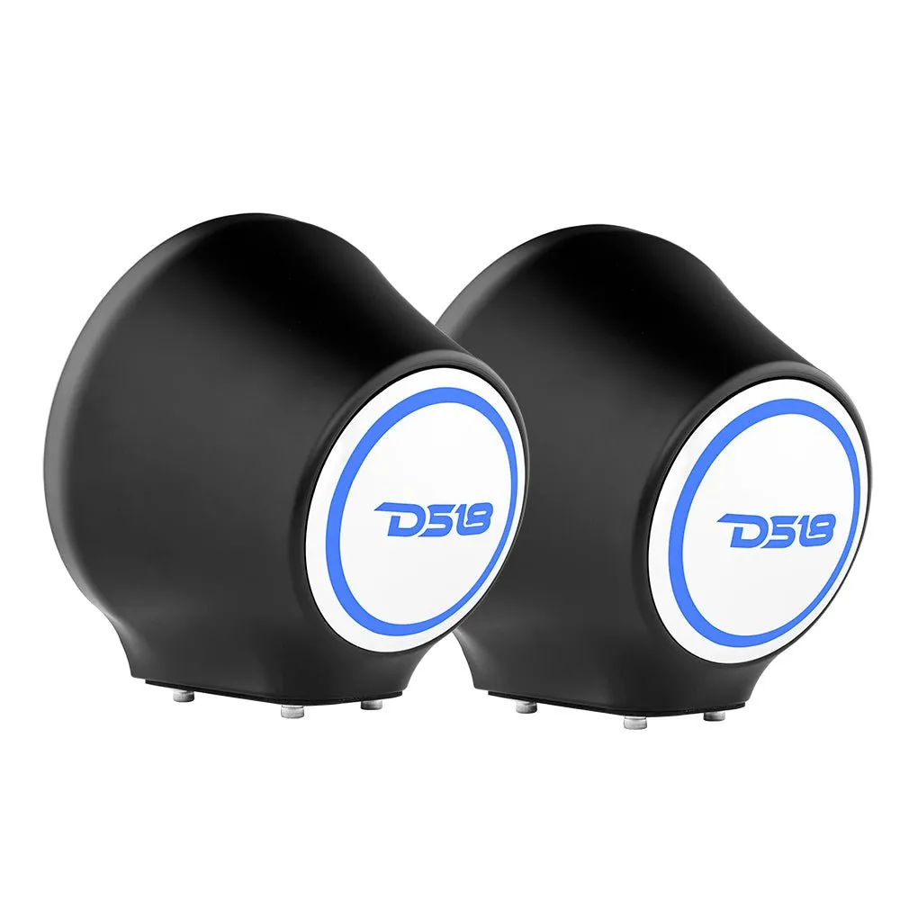 6.5” Universal Flat Mount Kick Panel Speaker Pod – Jet Skis, Jeeps, Motorcycles – RGB LED Lights product image