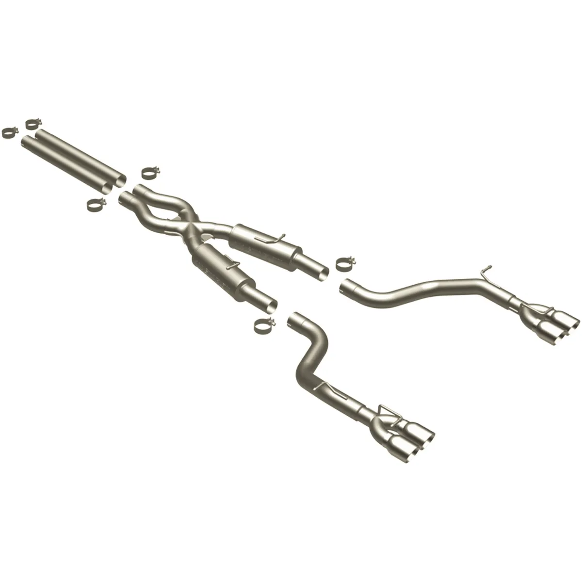 MagnaFlow 2008-2010 Dodge Challenger 6.1L | 2011-2014 Dodge Challenger 6.4L Competition Series Cat-Back Performance Exhaust System 16885 product image