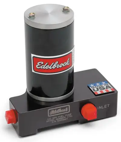 Edelbrock Edelbrock 1791 Quiet-Floââ€žÂ¢ In-Line Black Electric Fuel Pump - 120 GPH