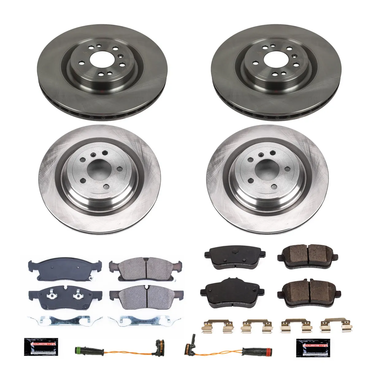 Z17 Direct Replacement Kit: Rotors; Ceramic Pads W/Hardware; Pad Sensors product image