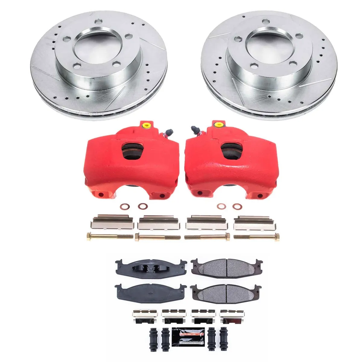 Z23 Evolution Sport Upgrade Kit: Drilled/Slotted Rotors; Carbon-Fiber Ceramic Pads; Powder Coated Calipers product image