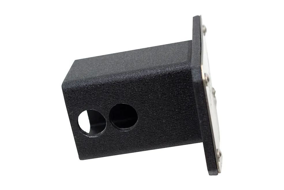 Hitch Cover For 2 Inch Hitch Black Powdercoated Steel Fishbone Offroad product image
