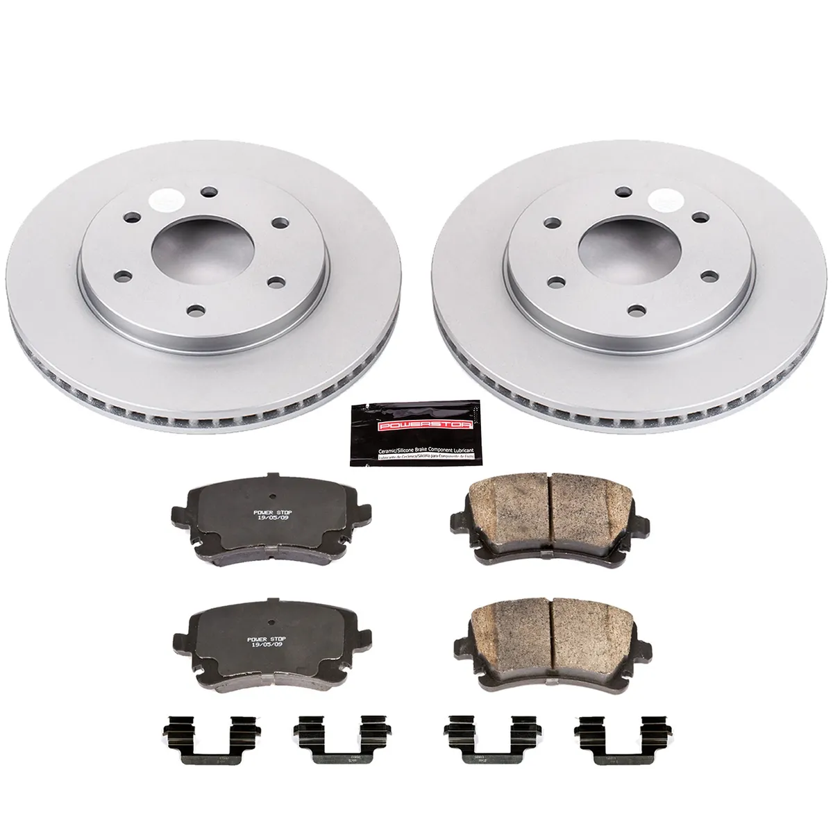 Z17 Geomet Coated Rotor Kit: Genuine Geomet Fully Coated Rotors; Ceramic Pads W/Hardware product image