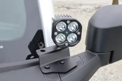LoD Offroad 2021+ Bronco Black Ops Single A Pillar Base Light Mount (Black Powder Coated)