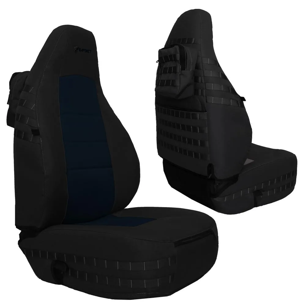 Front Tactical Seat Covers for Jeep® Wrangler TJ 1997-02 (PAIR) w/ MOLLE Bartact product image