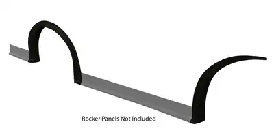 FiveStar MD3 Wheel Flares Dirt Black Right
