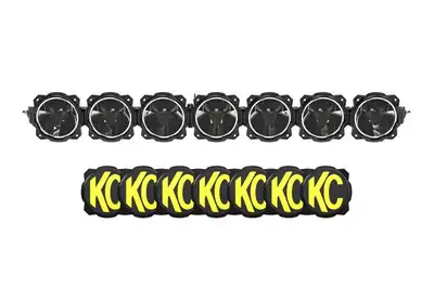 KC HiLiTES KC HiLiTES 91420 Gravity® Titan™ LED - 7-Light 45 Light Bar w/Threaded Bumpstop