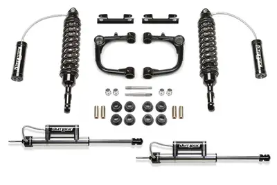 Fabtech Uniball Control Arm Lift System; 3 in. Lift; Incl. Uniball Upper Control Arms System; Front Dirt Logic SS 2.5 Resi Coilovers; Rear Dirt Logic SS Resi Shocks;
