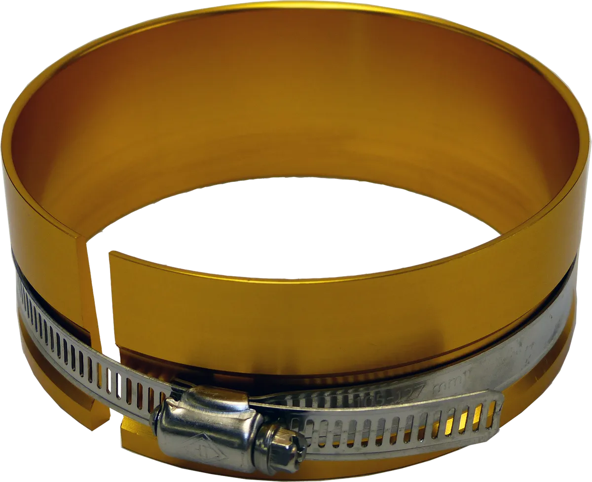 Adjustable Piston Ring Compressor Tool Unit has a 4.125-4.205 Inch Bore Range Gold Anodized Aluminum Proform product image