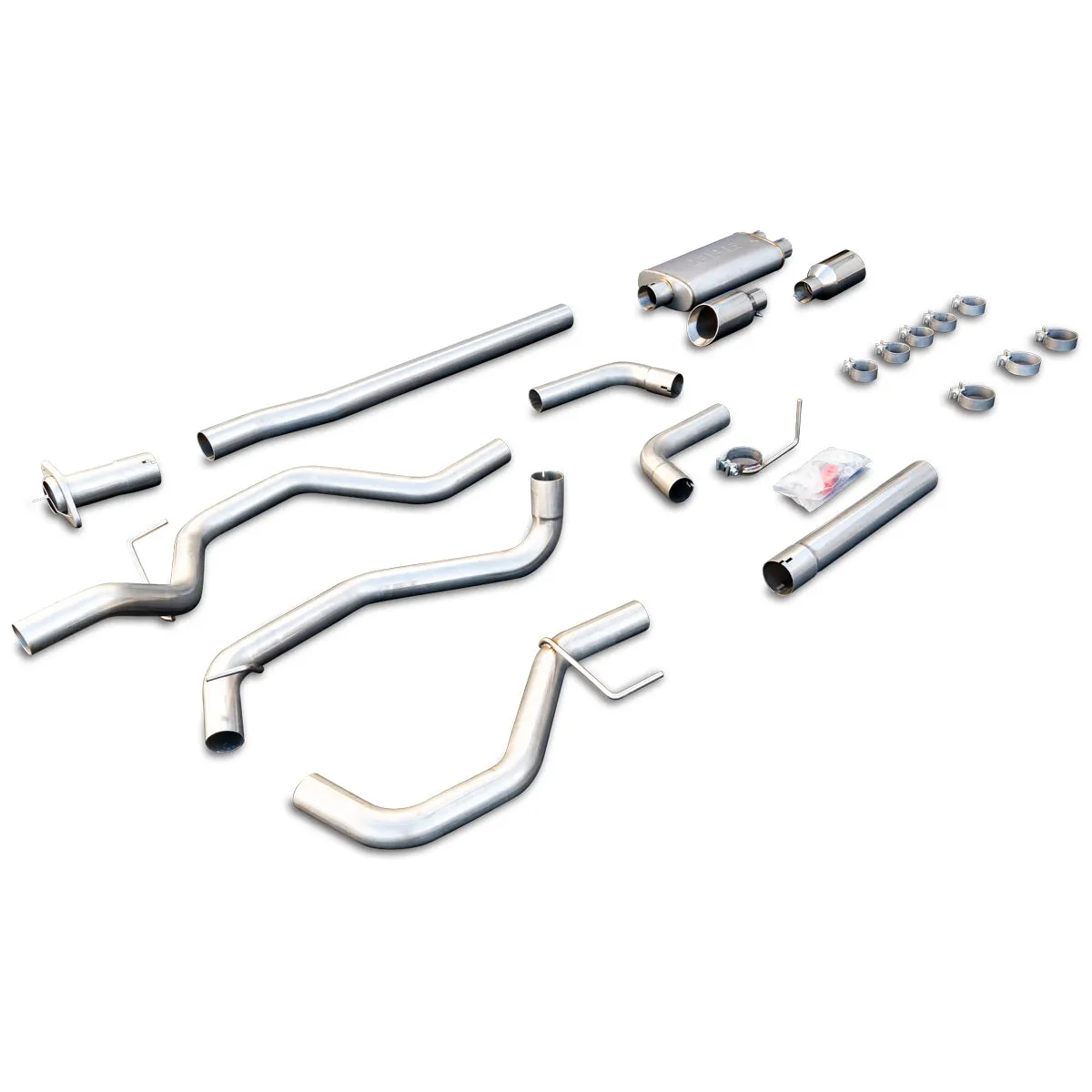 0914 Ford F150 Catback Exhaust System Raw Tube W/Polished Tips product image