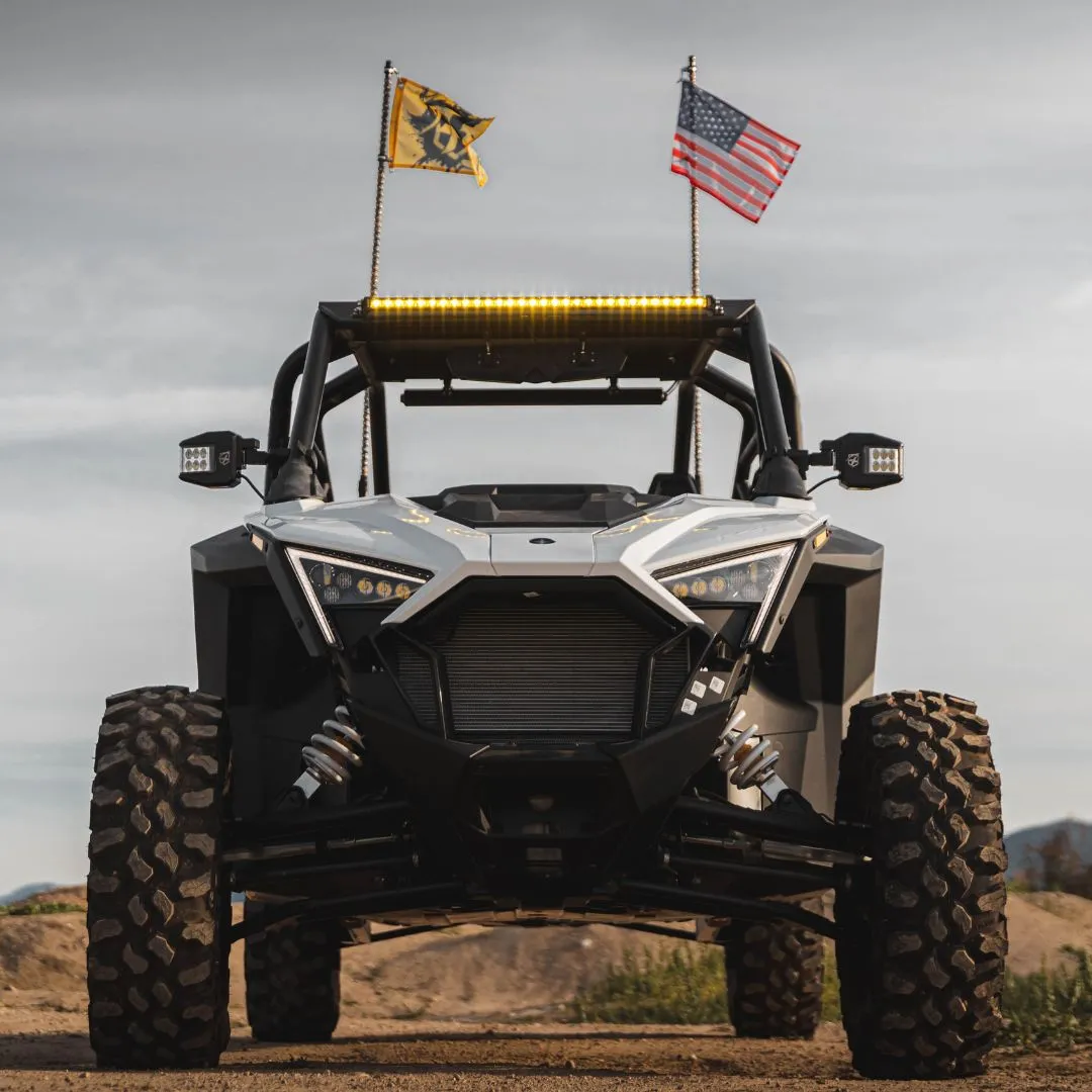 Yellow Flood Beam LED Light Bar | Ultra Thin Astro Series product image