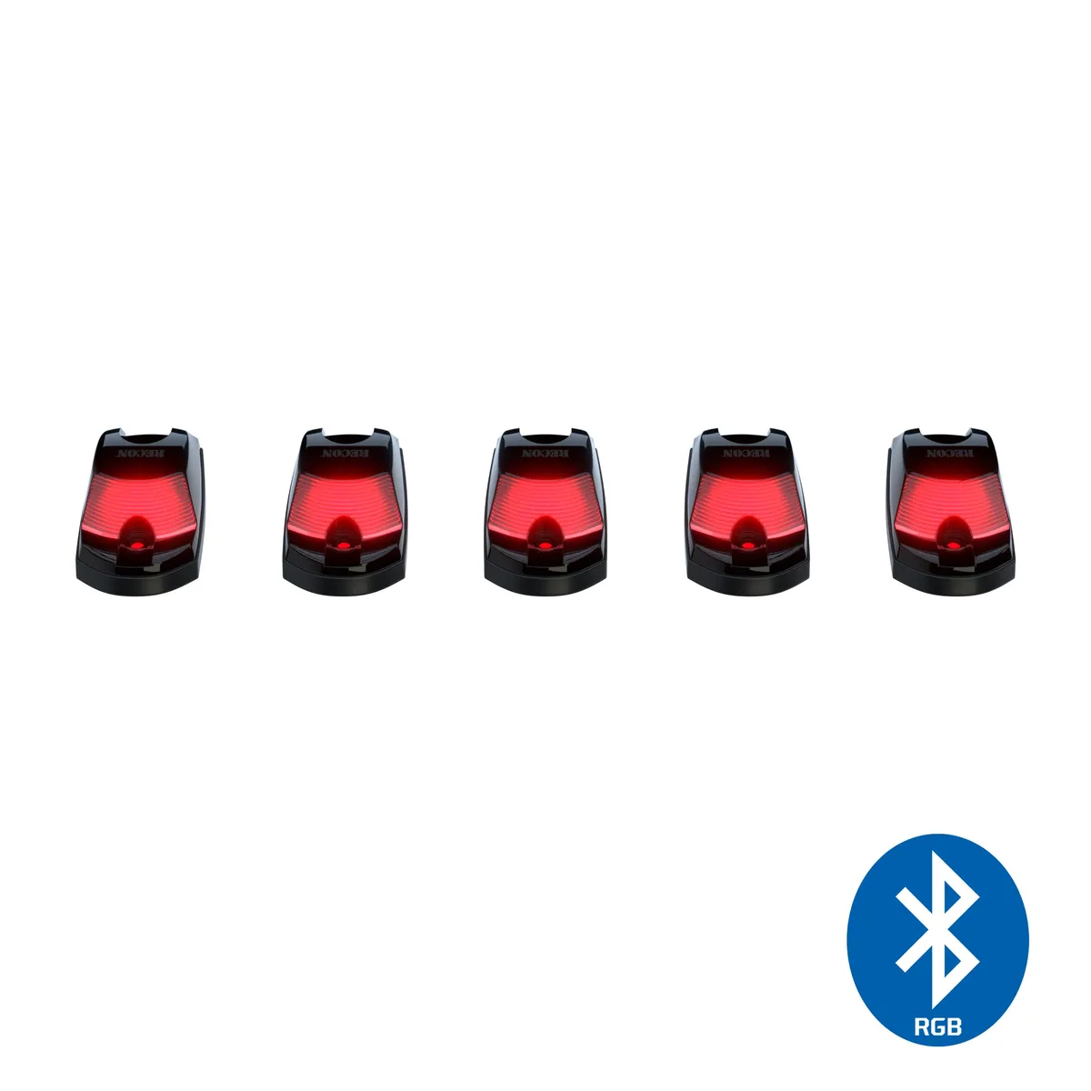 Ford 17-25 Super Duty 5-Piece Ultra Bright RGB Multi-Colored LED Cab Roof Lights Bluetooth App (Fresh Install: For Models That Did Not Come With Factory Cab Lights) - Multiple Lens product image