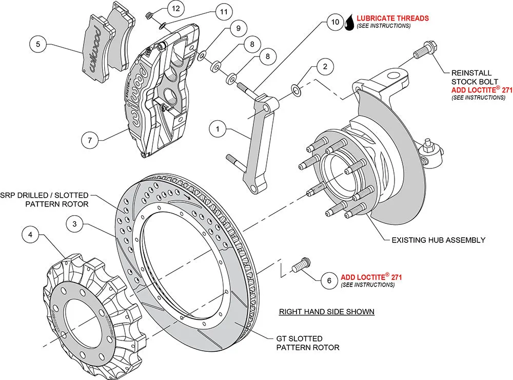 1999 - 2013 Chevrolet, GMC, Hummer TC6R Big Brake Truck Front Brake Kit - 140-8996 product image