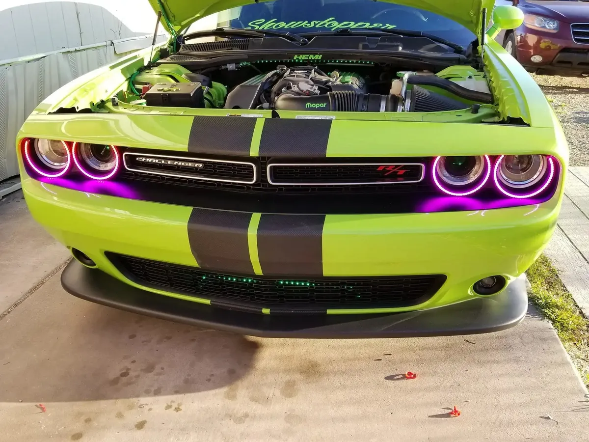 ORACLE Lighting 2015-2023 Dodge Challenger LED Surface Mount Headlight Halo Kit product image