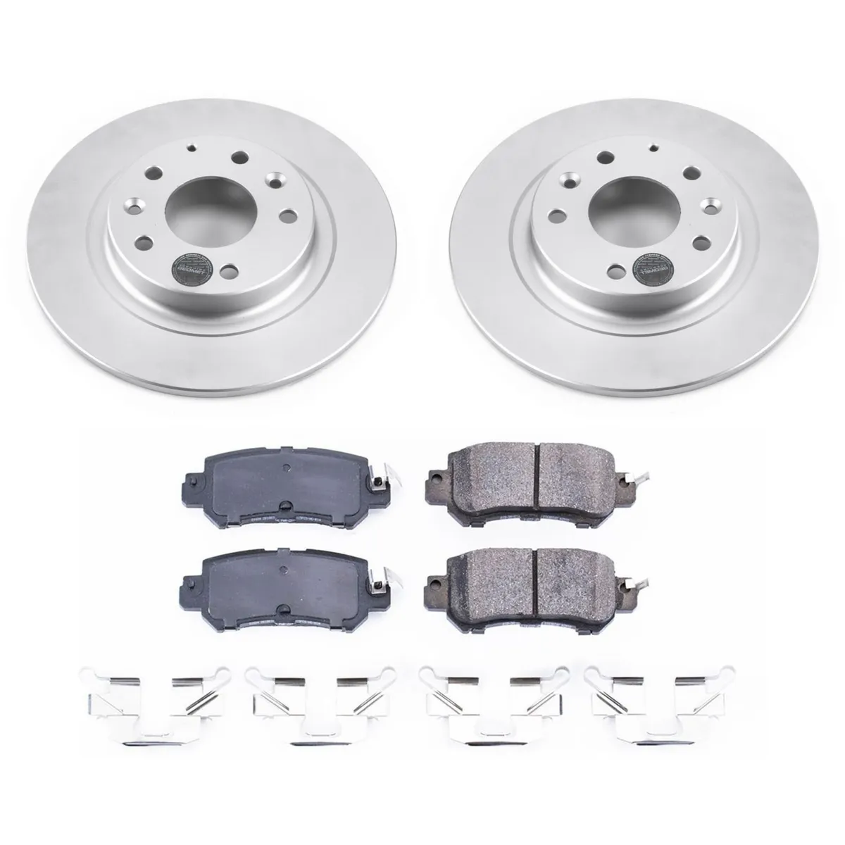 Z17 Geomet Coated Rotor Kit: Genuine Geomet Fully Coated Rotors; Ceramic Pads W/Hardware product image