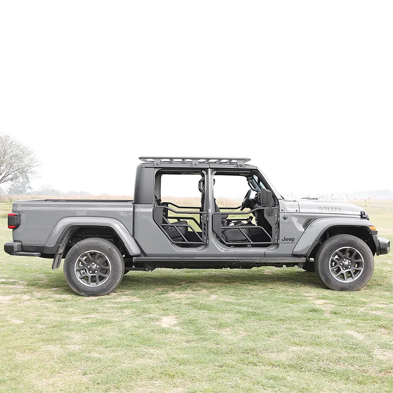 Jeep Tube Doors with Side View Mirror for 2018-2026 Wrangler JL JLU & Gladiator JT | Tough Style product image