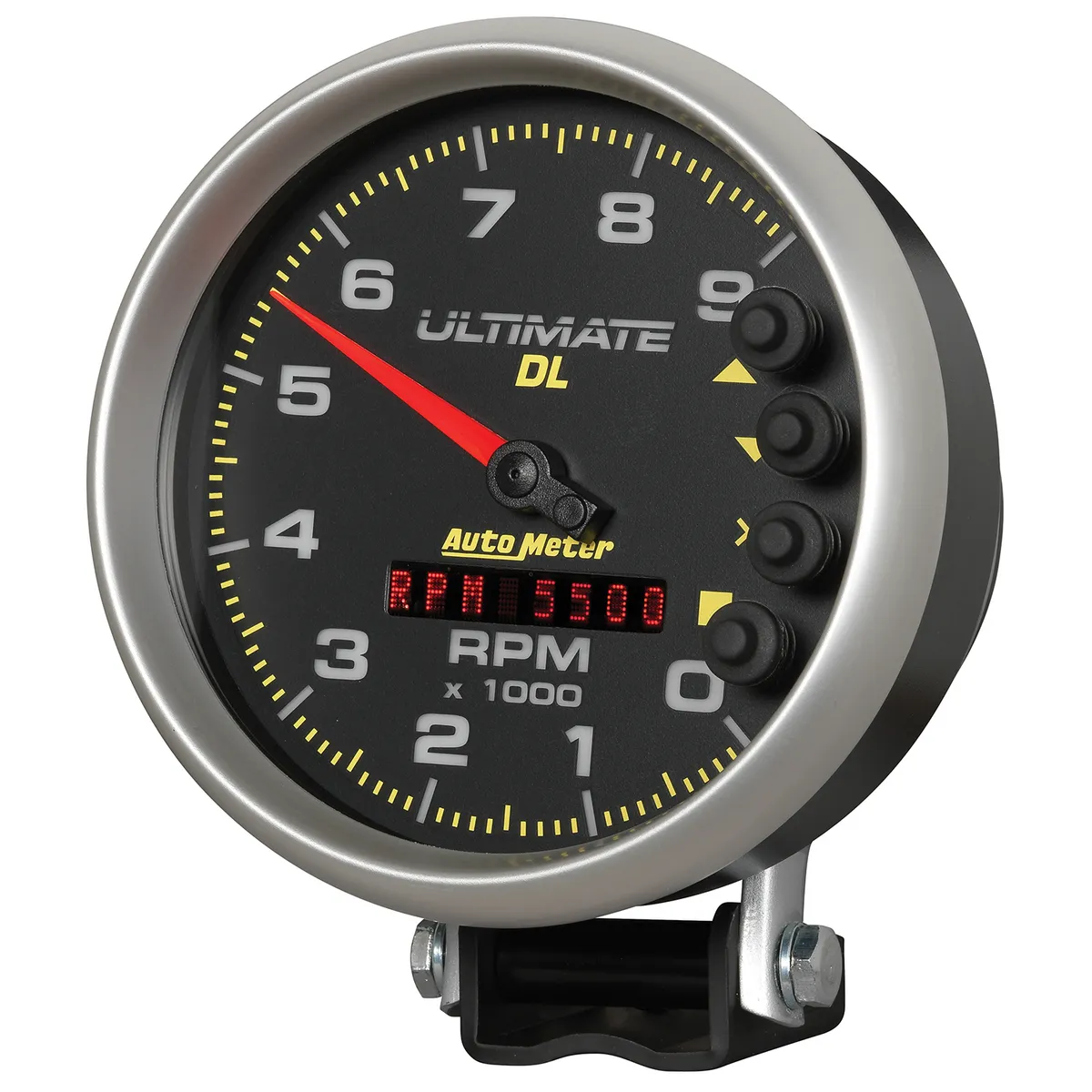 Gauge, Tach, 5", 9k RPM, Pedestal, Datalogging, Ultimate DL Playback, Black product image