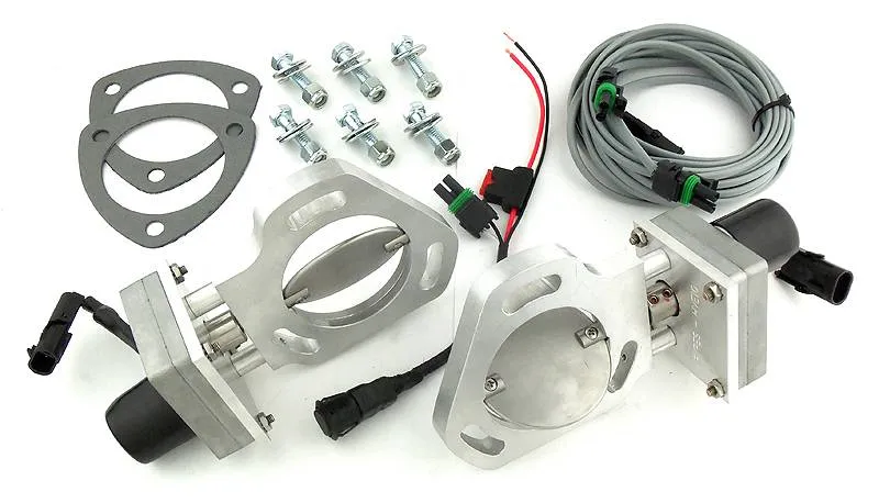 Dual Exhaust Electric Dump Cutout Natural Finish Hardware Incl Aluminum And 304 Stainless Steel Material Pypes Exhaust product image