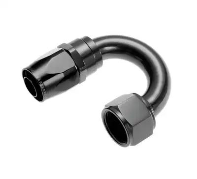 Redhorse Performance 04 180 Deg Double Swivel Hose Endblack
