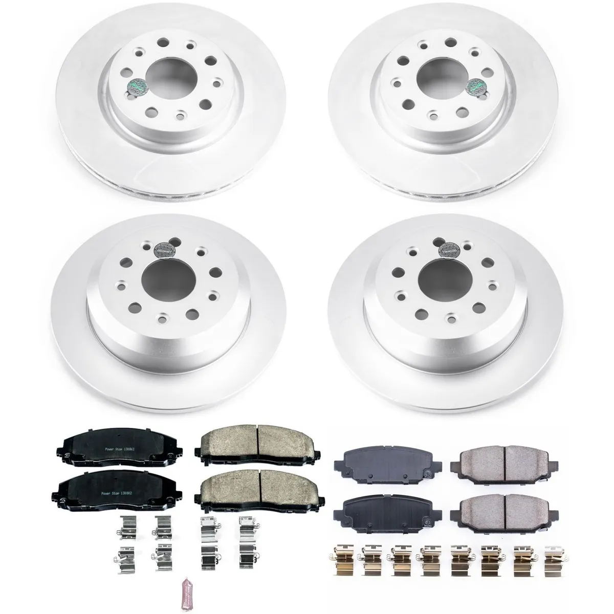Z17 Geomet Coated Rotor Kit: Genuine Geomet Fully Coated Rotors; Ceramic Pads W/Hardware product image