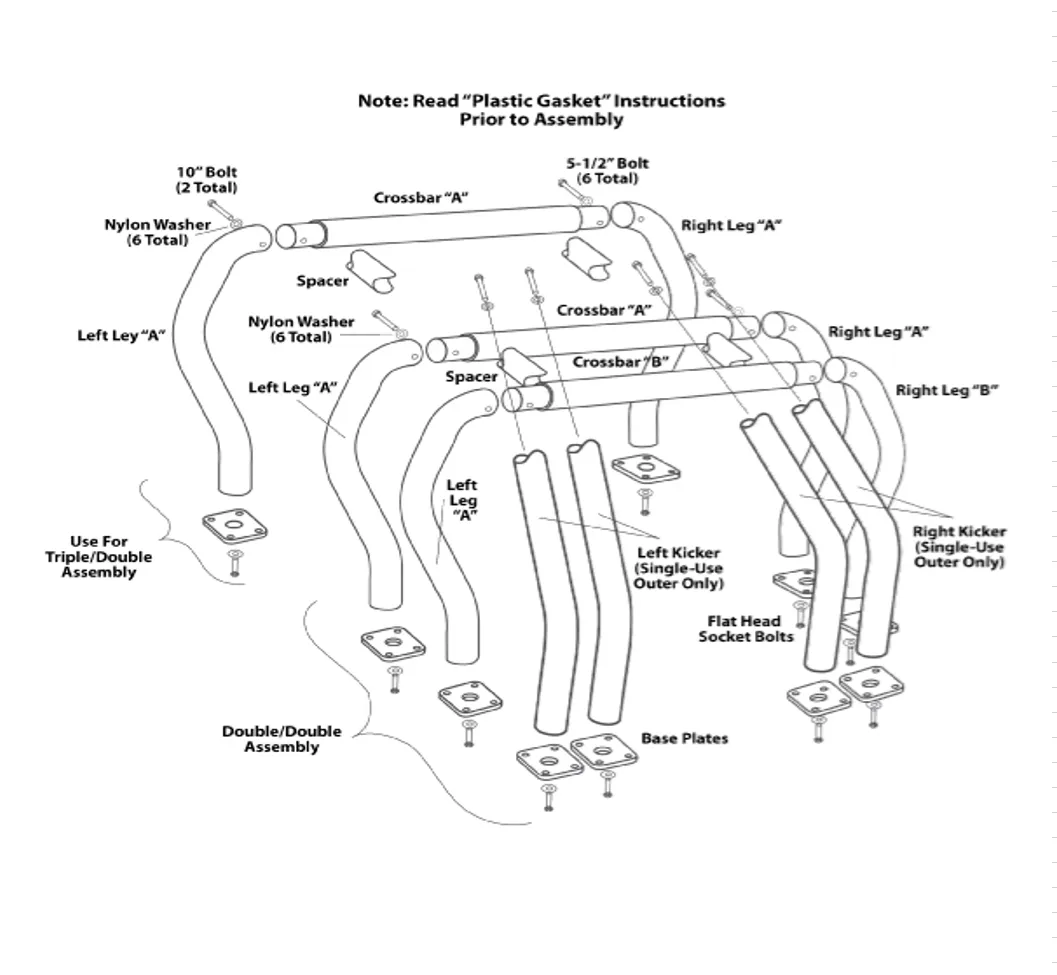Go Rhino 98002B - Bed Bar Component - B Main Bar - Black Powdercoat product image