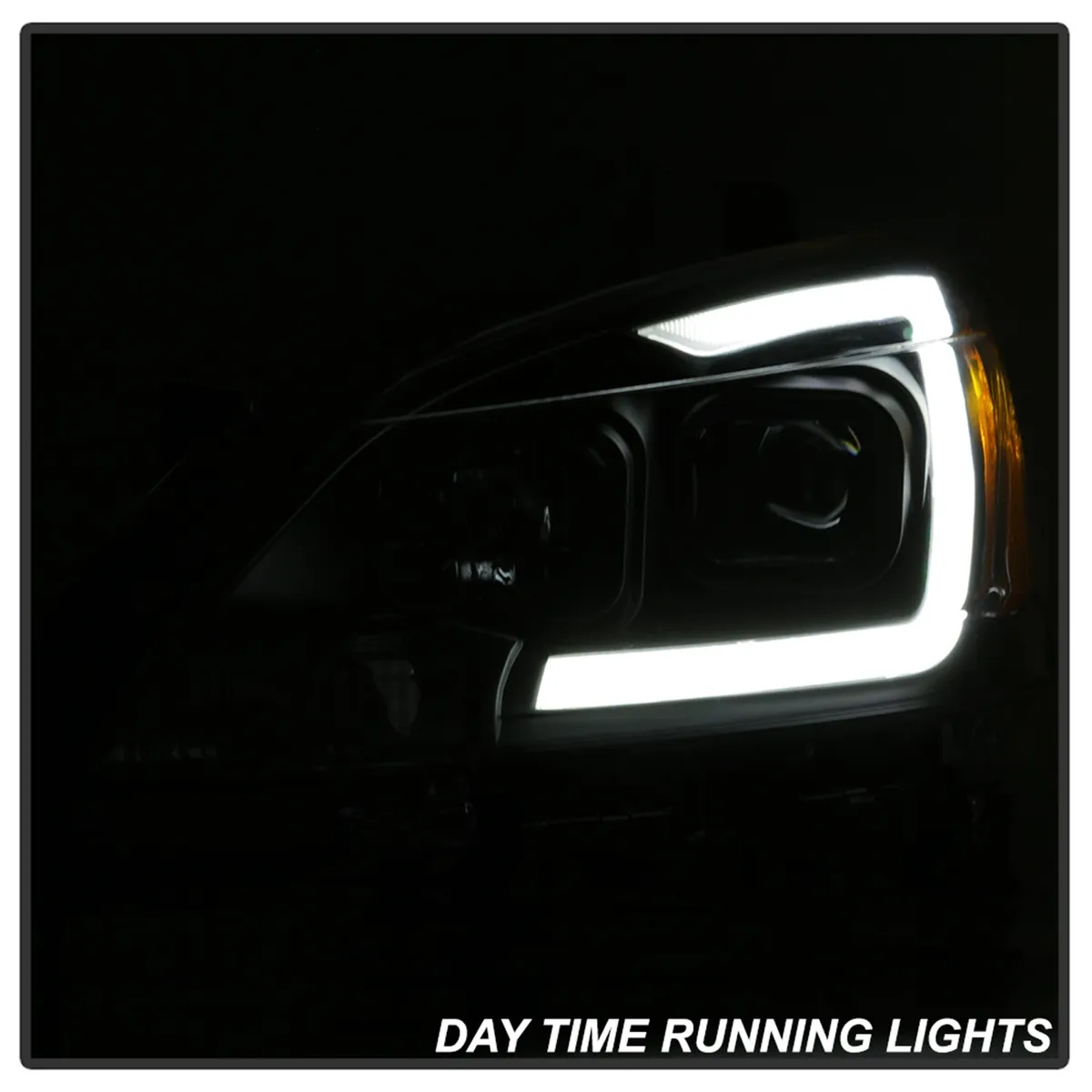 1315 Sentra Halogen Models Only DRL LED Light Bar Projector Headlights Black product image