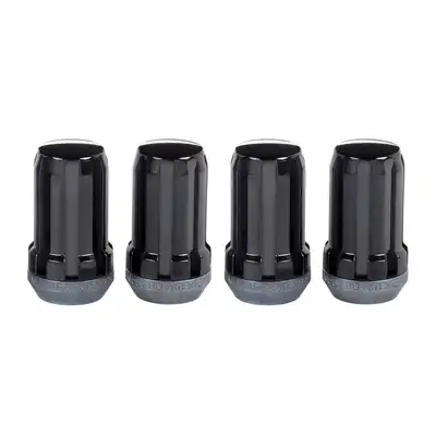 McGard Splinedrive Lug Nut M14x1.5 Cone Seat 1.648 in Oal Black (4 Pk)