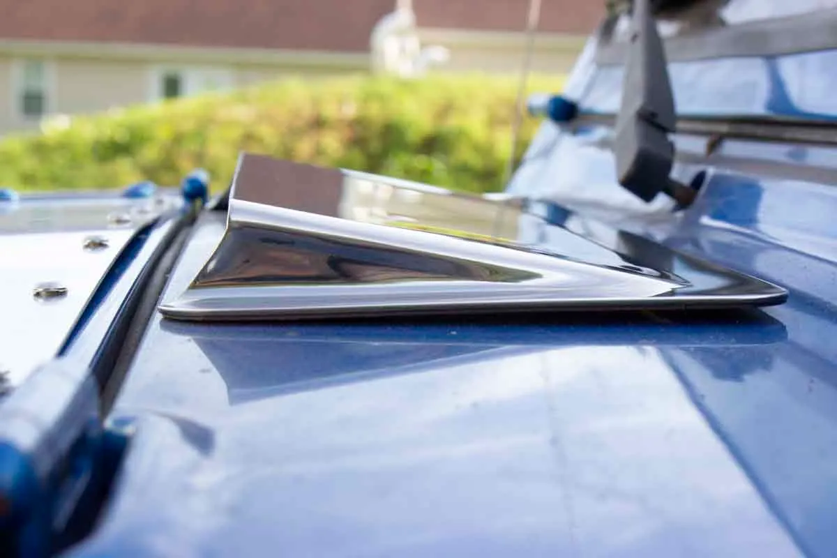 Jeep TJ Hood Vent Air Scoop 98-06 Wrangler TJ Polished Silver Kentrol product image