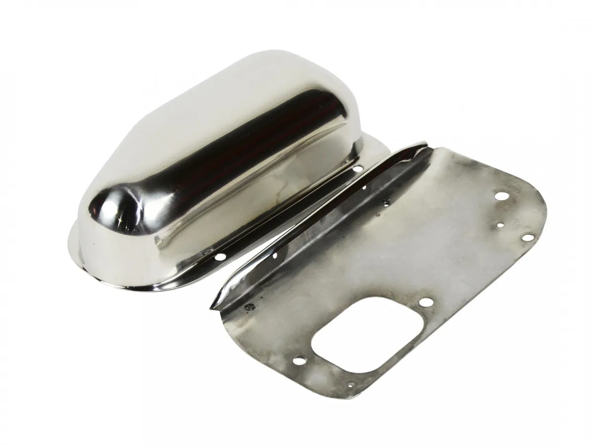 Jeep CJ Wiper Motor Cover 76-86 CJ Polished Silver Kentrol product image