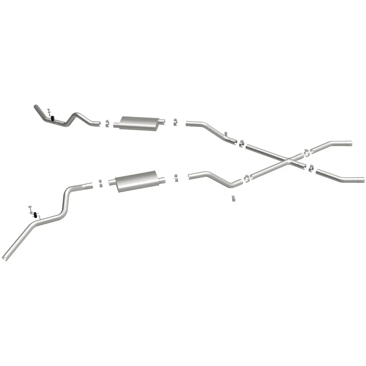 MagnaFlow Exhaust Products 16643 Street Series Stainless Crossmember-Back System product image