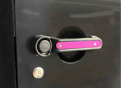 Steinjager Steinjäger Doors Wrangler JK 2007-2018 Handle Accents 4 Doors Plus Tailgate Hot Pink