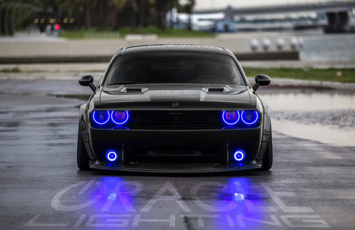 ORACLE Lighting 2008-2014 Dodge Challenger LED Fog Light Halo Kit - Surface Mount product image