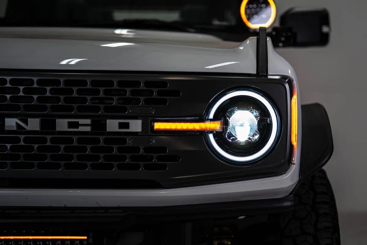 DV8 Offroad 2021-2025 Ford Bronco Black Headlights HLCBR-01 product image