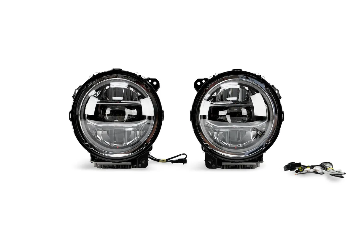 2018-2026 Jeep Wrangler JL & Gladiator JT LED Headlights | Chrome product image