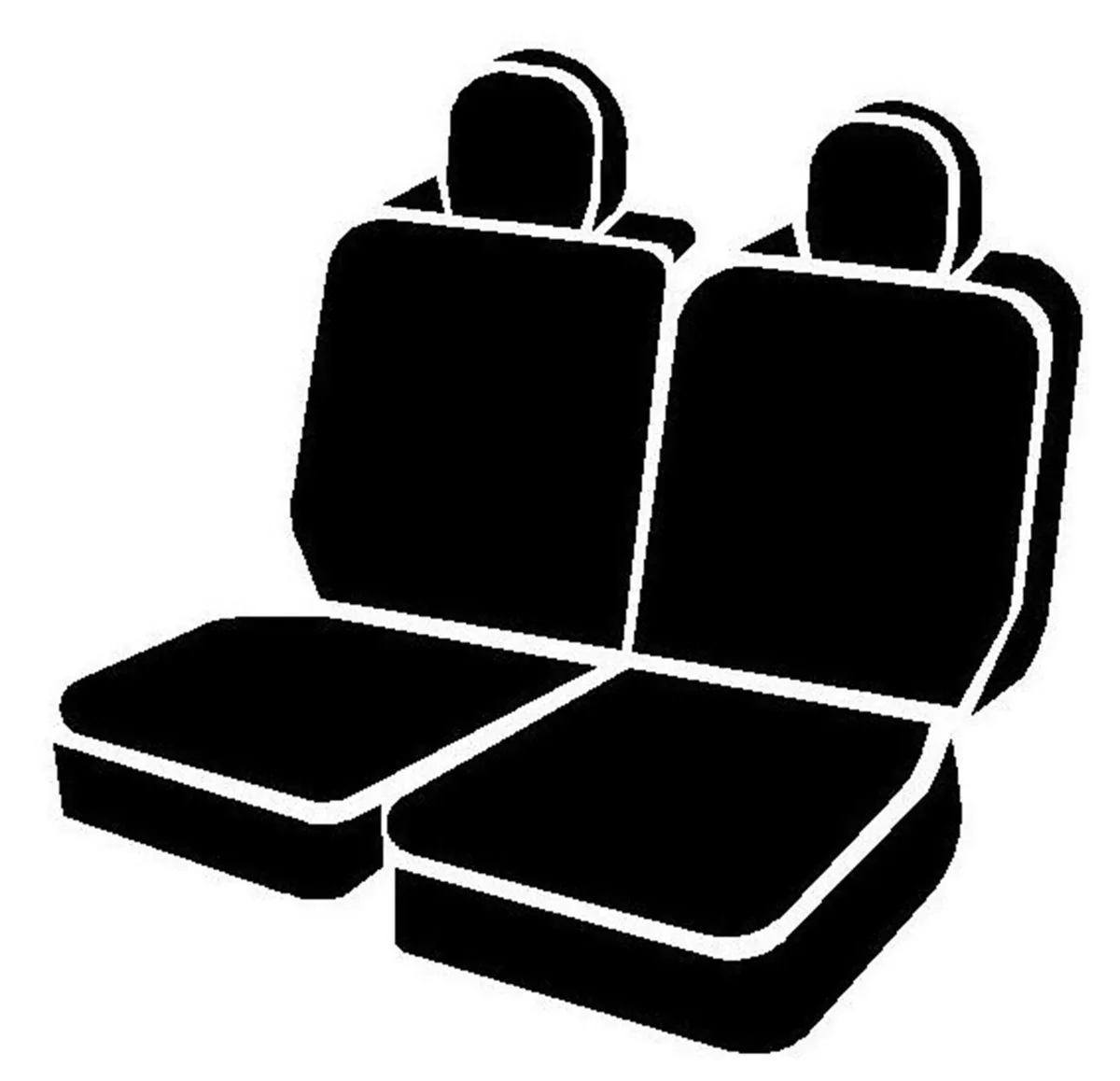 Fia Trs45-13 Black Tr40 Series - Wrangler Saddleblanket Custom Fit Rear Seat Cover - Solid Black product image