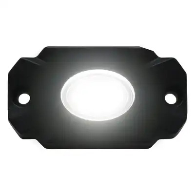 Race Sport NEW - Single White Ultra Bright LED Rock Light Crawler Pod 1250 Lumens Race Sport Lighting