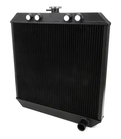 TI22 Performance Sprint Car Radiator Down Flow Black 4 -10 Inlet