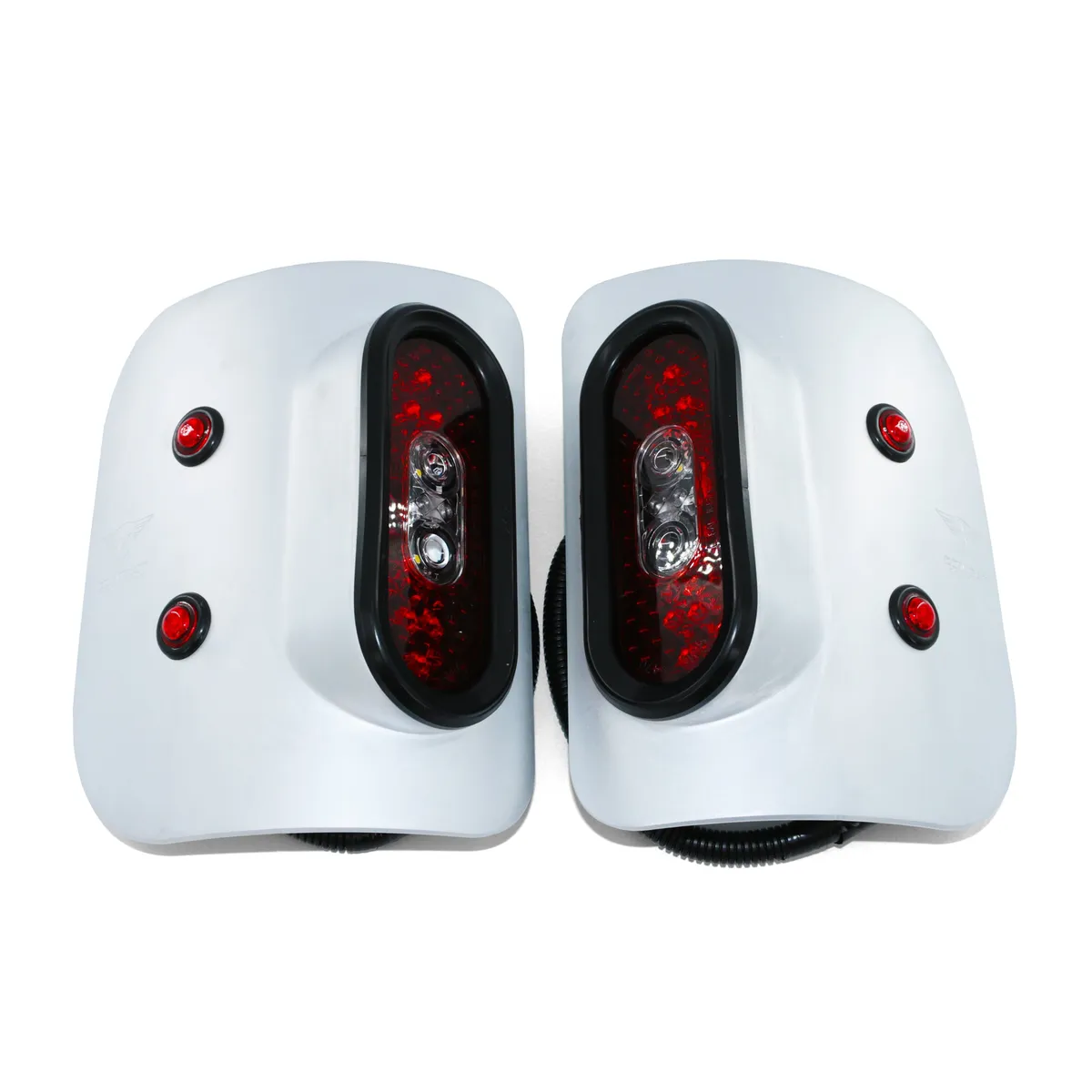 Jeep JT Gladiator Off Road LED Tail Light Kit - Raw Aluminum product image