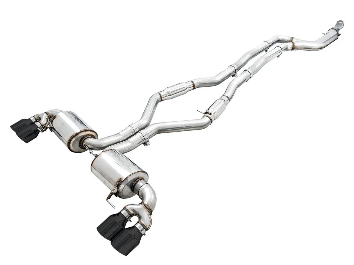 AWE Track Edition Exhaust for G2X M340i / M440i - Diamond Black Tips product image