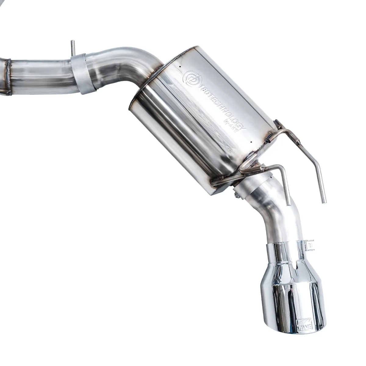 AWE Touring Edition Exhaust for FE1 Civic SiDE4 Acura Integra - Dual Chrome Silver Tips product image