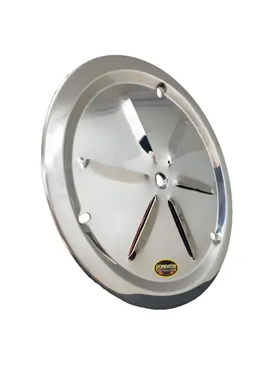 Dominator Race Body Wheel Cover Louver Vent Alum Bolt 15in Polished