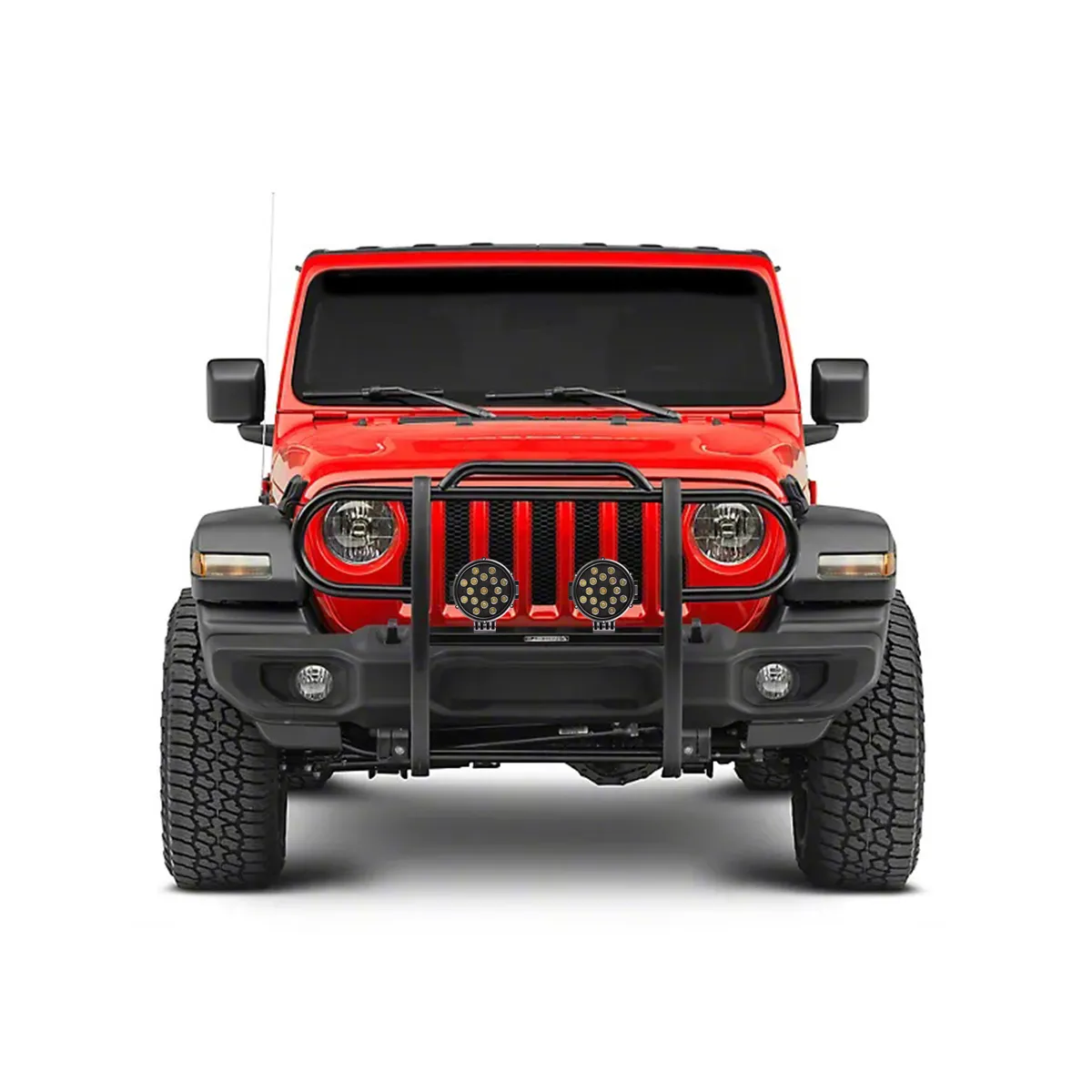 "Black Horse Grille Guard Kit w/7"" Black LEDs 18-23 JL/JT" product image