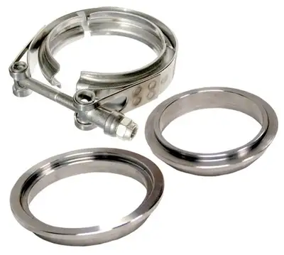 Pacific Performance Engineering 3 Inch V Band Clamp Stainless Steel 3 Piece Set 1C 1M 1F PPE Diesel