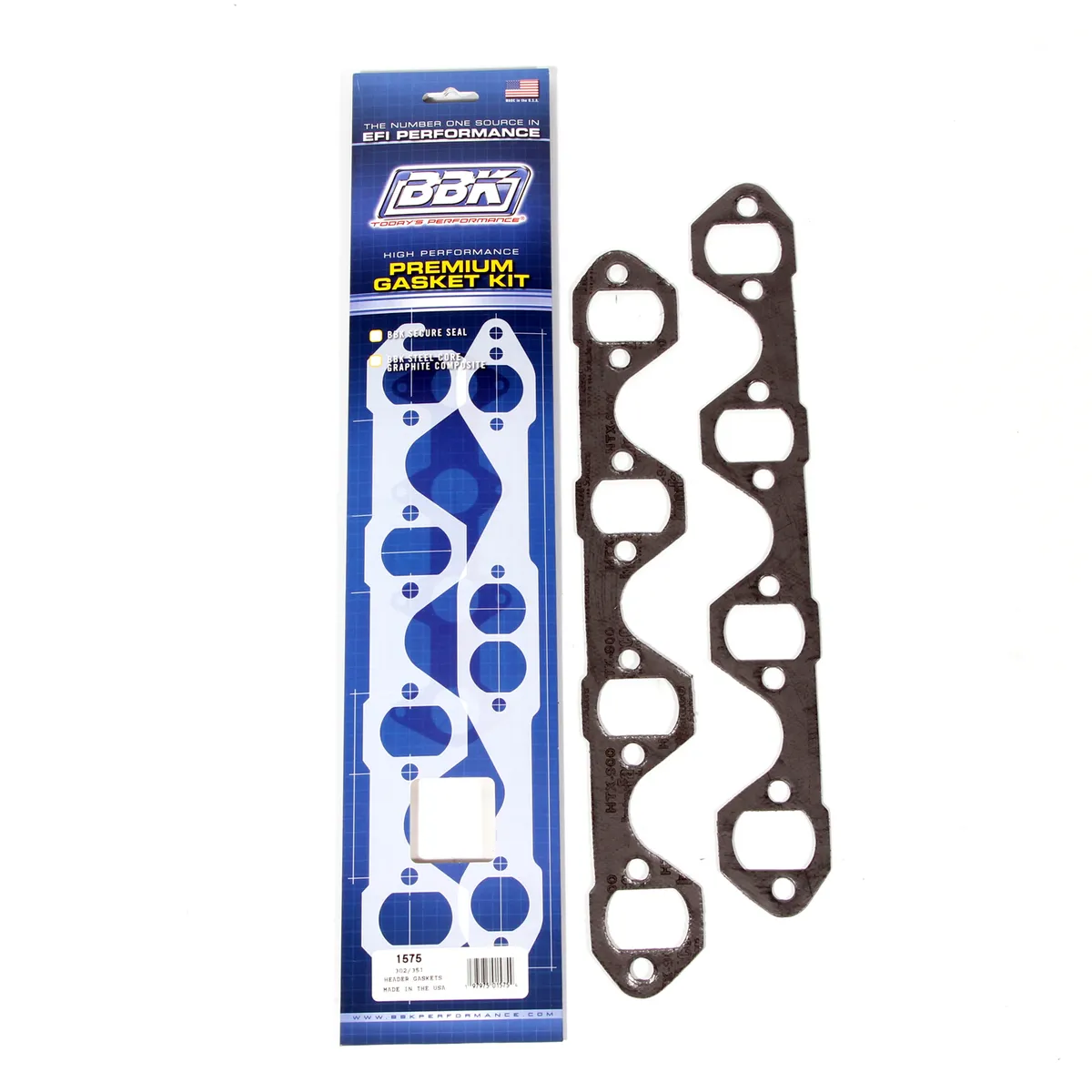 Bbk Performance Parts 1575 Premium Header Gasket Set - Sbf Ford 302/351w 1-5/8 (Pair) product image