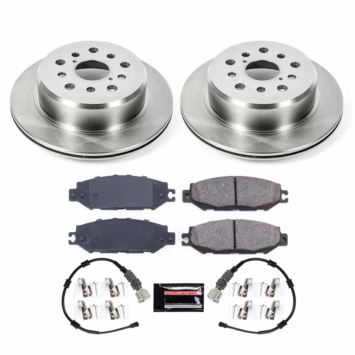 Z17 Direct Replacement Kit: Rotors; Ceramic Pads W/Hardware; Pad Sensors product image
