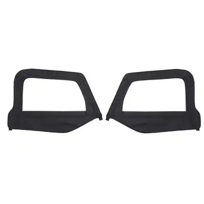 Smittybilt 9706 Wrangler Tj/Lj Replacement Upper Door Skins Only; Black Diamond