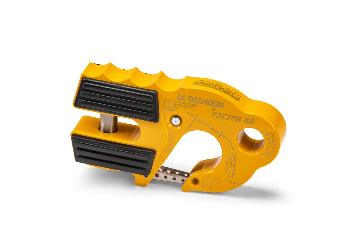 Factor 55 00250-03 Ultrahook Winch Hook With Shackle Mount -- Yellow product image