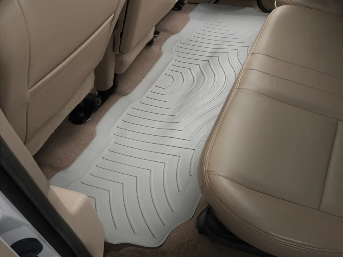 1999 - 2010 Ford F250 Super Duty Crew Grey Rear FloorLiner No fit: 4x4 manual Xfer case / 1999 - 2010 Ford F350 Super Duty Crew Grey Rear FloorLiner No fit: 4x4 manual Xfer case / 1999 - 2010 Ford F450 Super Duty Super Crew Grey Rear FloorLiner No fit: 4 product image