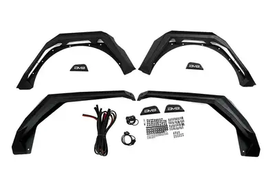 DV8 Offroad 2018-2025 Jeep Wrangler JL DV8 Offroad Armor Fender Flares