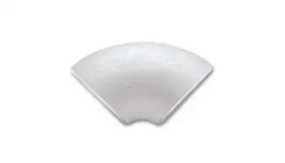 Vibrant Performance 90 Degree Stainless Steel Bend; 2.5 in. Nominal Pipe Size; 3 in. Actual OD; 2.75 in. Actual ID; 2.5 in. Center To Face; Tight Radius; Sch. 10 Elbow; Natural;